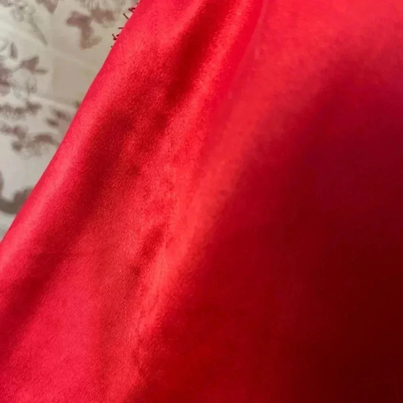 Victoria's Secret Red Slip Dress Lace Lingerie Size L - Picture 7 of 7